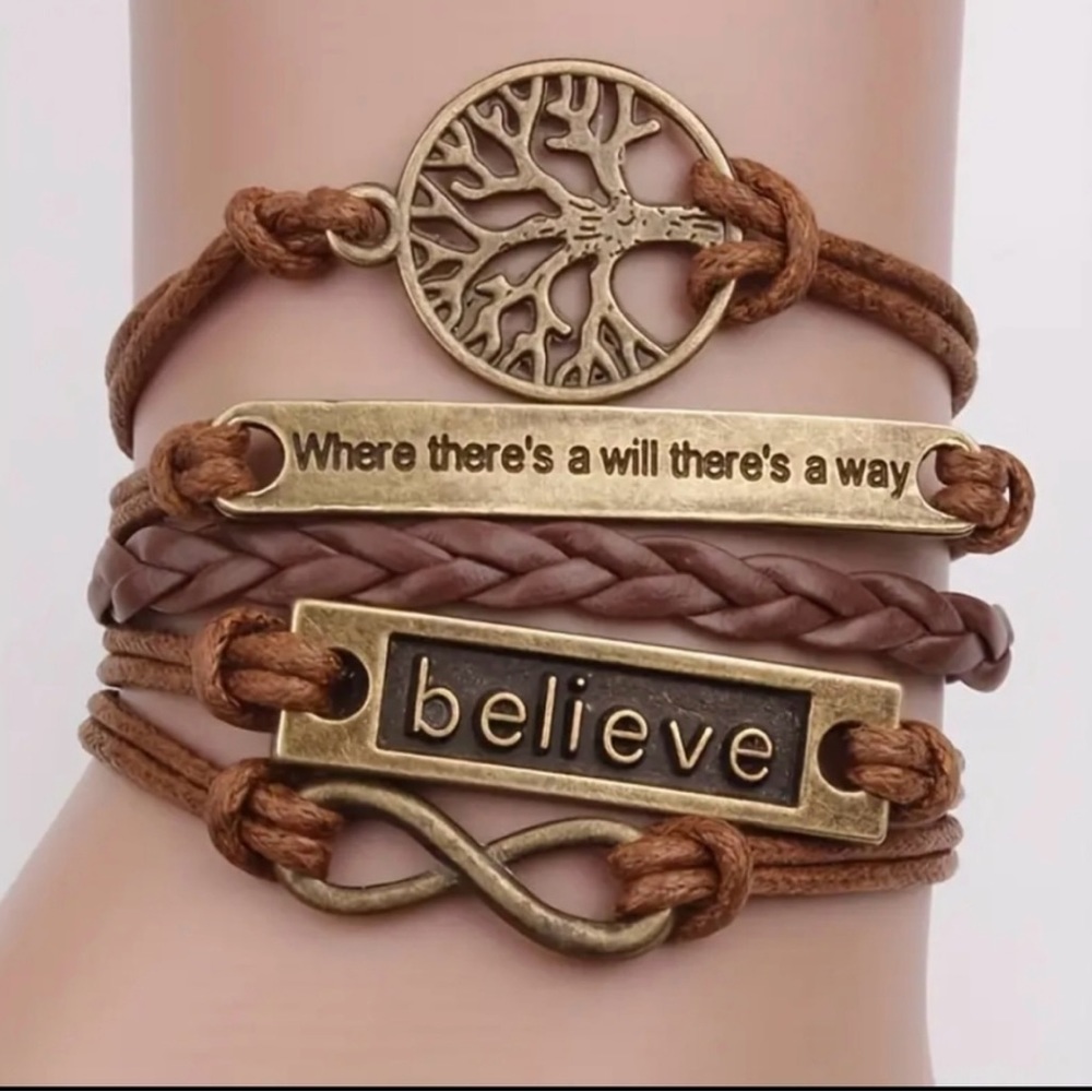New Tree Of Life,Believe Adjustable Bracelet